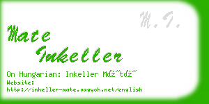 mate inkeller business card
